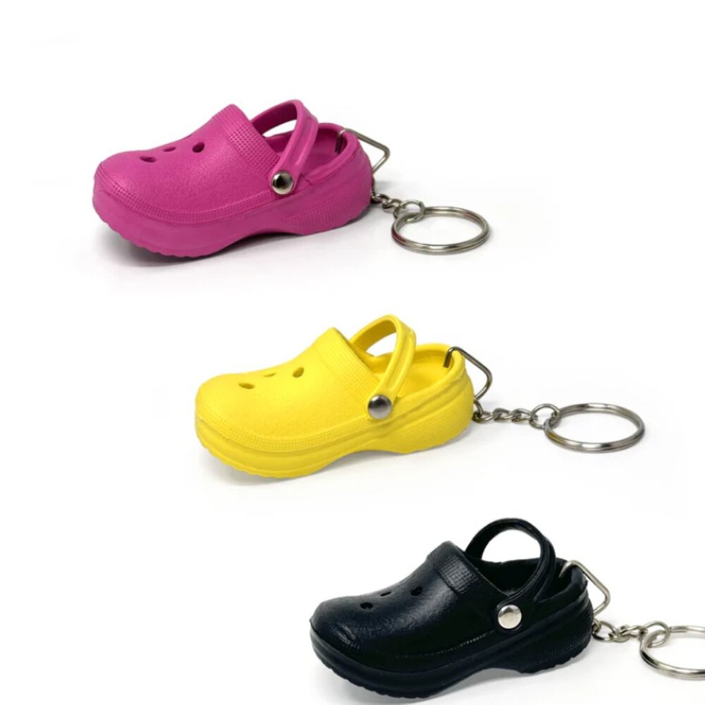 Rubber Clog Key Chain Bag Charm inspired by Crocs
